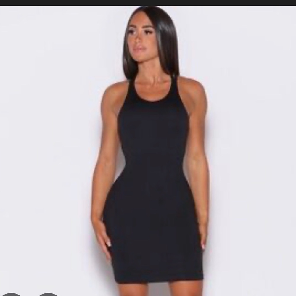 Bombshell Sportswear Black Racerback Mini Bodycon Dress